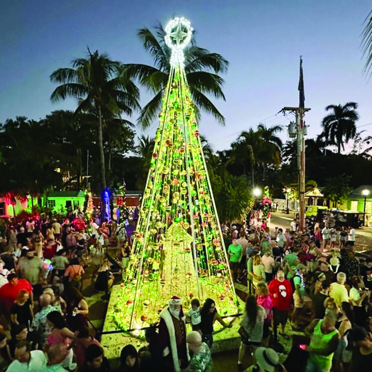 Lighting of the Key West Harbor Walk of Lights